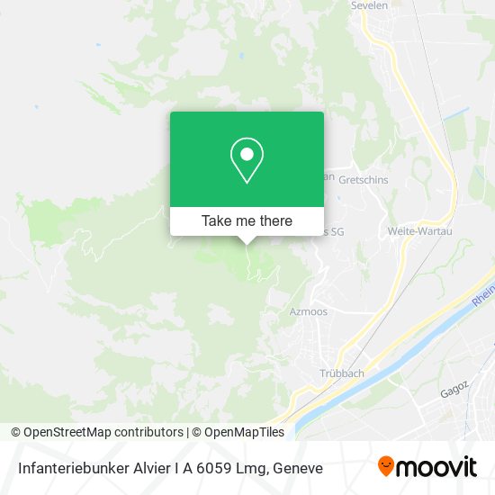 Infanteriebunker Alvier I A 6059 Lmg map