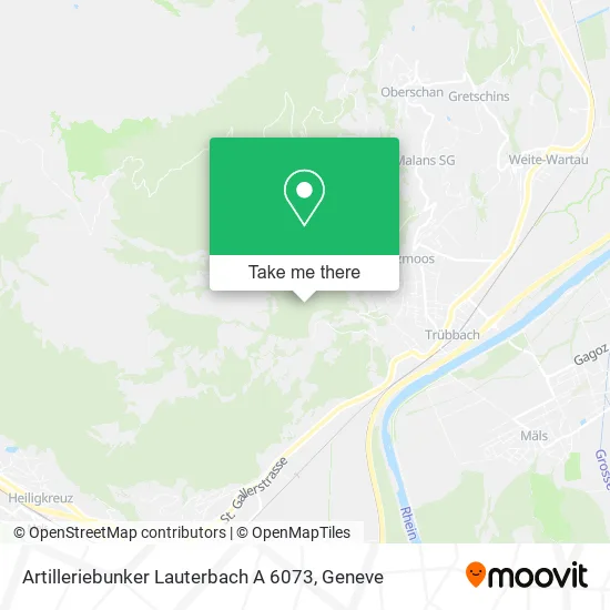 Artilleriebunker Lauterbach A 6073 map