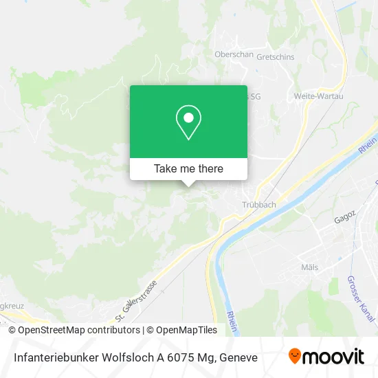 Infanteriebunker Wolfsloch A 6075 Mg map