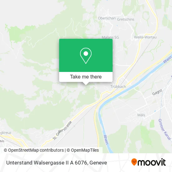 Unterstand Walsergasse II A 6076 map