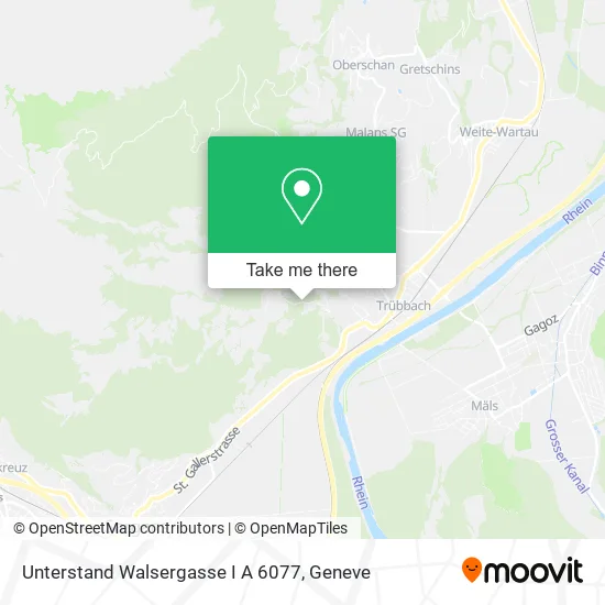 Unterstand Walsergasse I A 6077 map