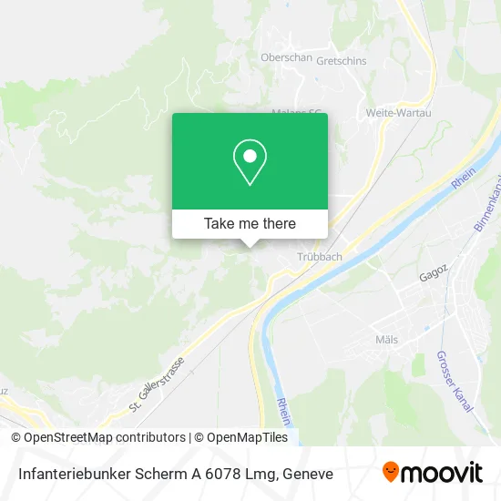 Infanteriebunker Scherm A 6078 Lmg map