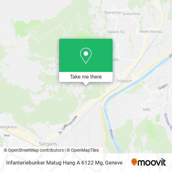 Infanteriebunker Matug Hang A 6122 Mg map