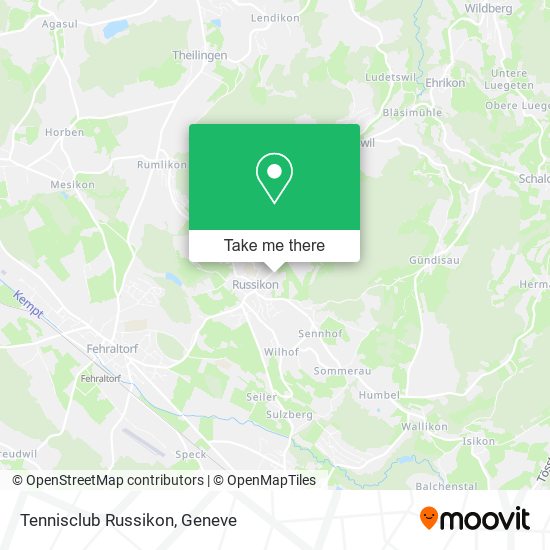 Tennisclub Russikon map