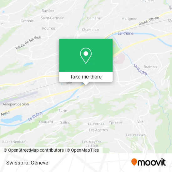 Swisspro map