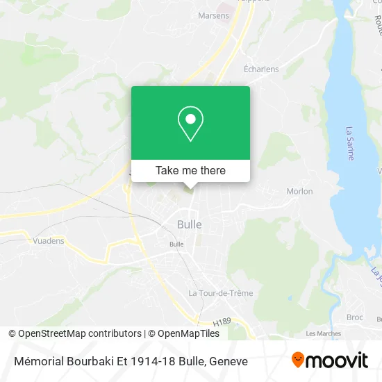 Mémorial Bourbaki Et 1914-18 Bulle map