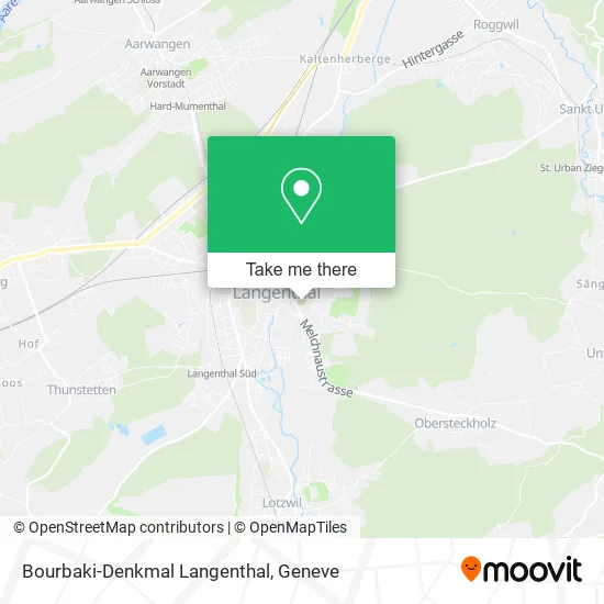 Bourbaki-Denkmal Langenthal map