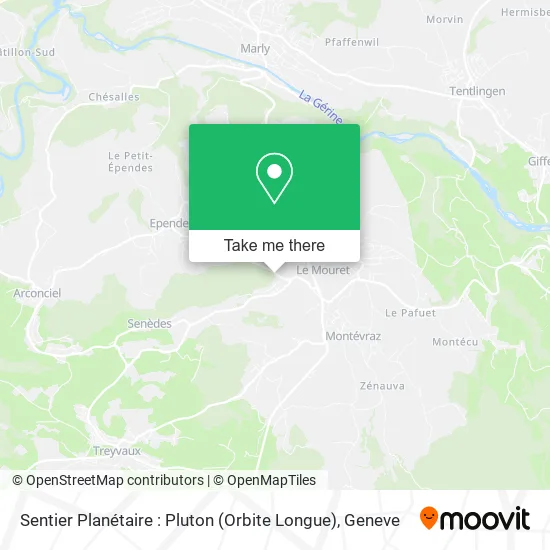 Sentier Planétaire : Pluton (Orbite Longue) map