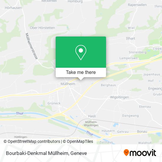 Bourbaki-Denkmal Müllheim map