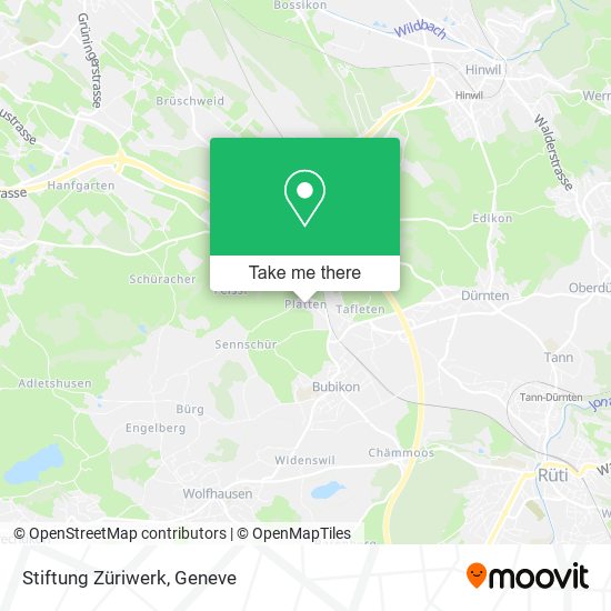 Stiftung Züriwerk map