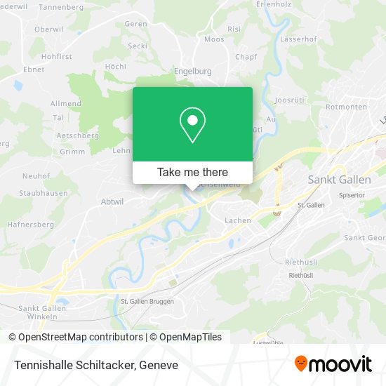 Tennishalle Schiltacker map