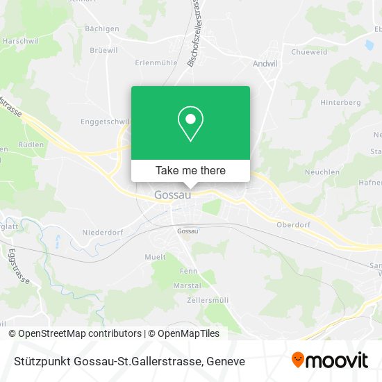 Stützpunkt Gossau-St.Gallerstrasse map