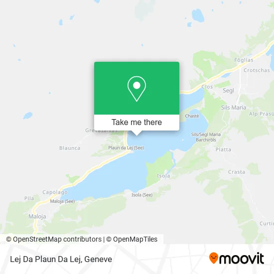 Lej Da Plaun Da Lej map