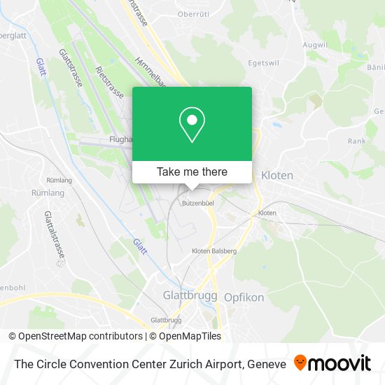 The Circle Convention Center Zurich Airport map