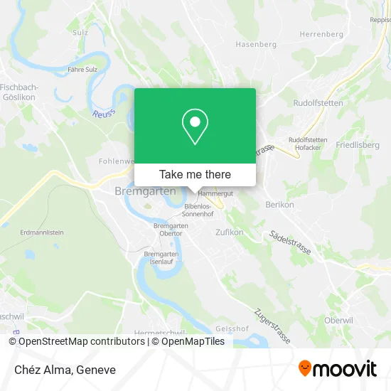 Chéz Alma map