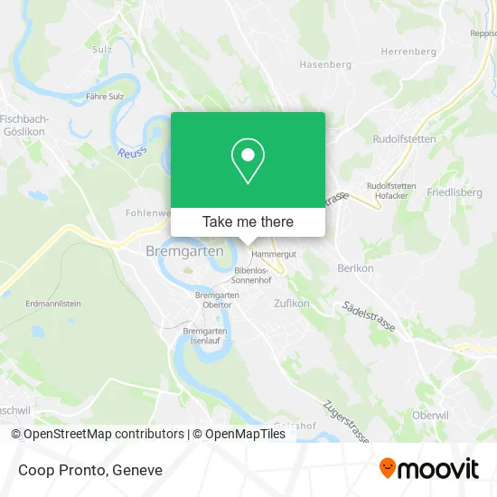 Coop Pronto map