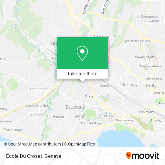 École Du Croset map