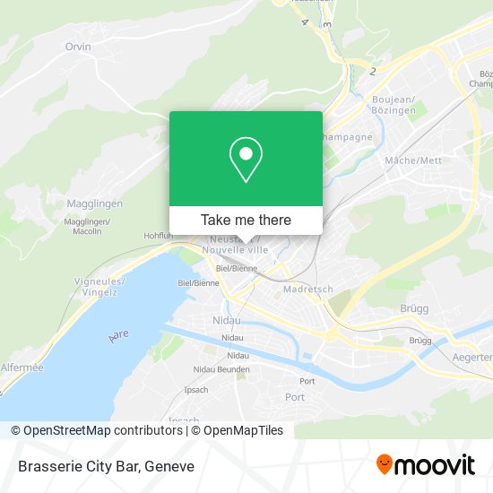 Brasserie City Bar map