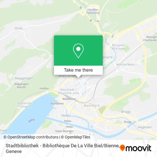 Stadtbibliothek - Bibliothèque De La Ville Biel / Bienne map