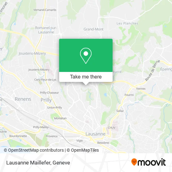 Lausanne Maillefer map