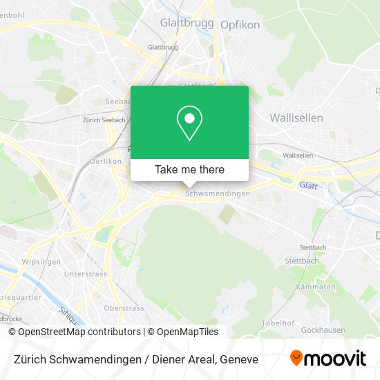 Zürich Schwamendingen / Diener Areal map