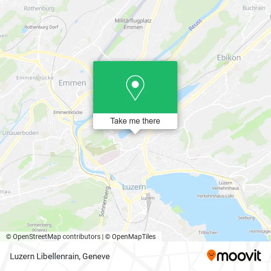 Luzern Libellenrain map