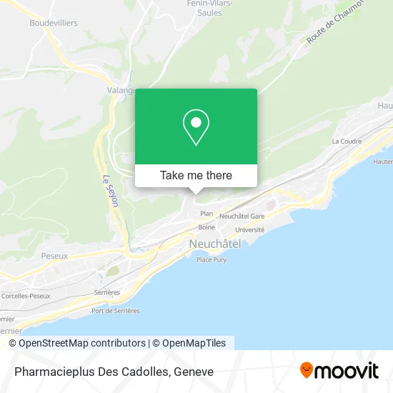 Pharmacieplus Des Cadolles map