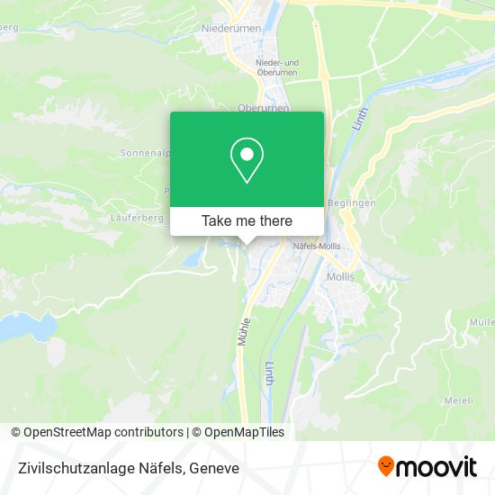 Zivilschutzanlage Näfels plan