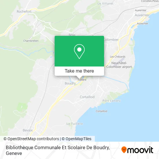 Bibliothèque Communale Et Scolaire De Boudry map