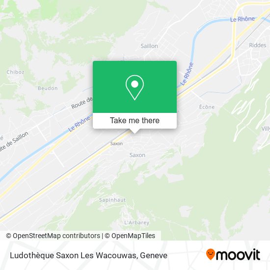 Ludothèque Saxon Les Wacouwas map