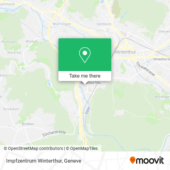 Impfzentrum Winterthur map