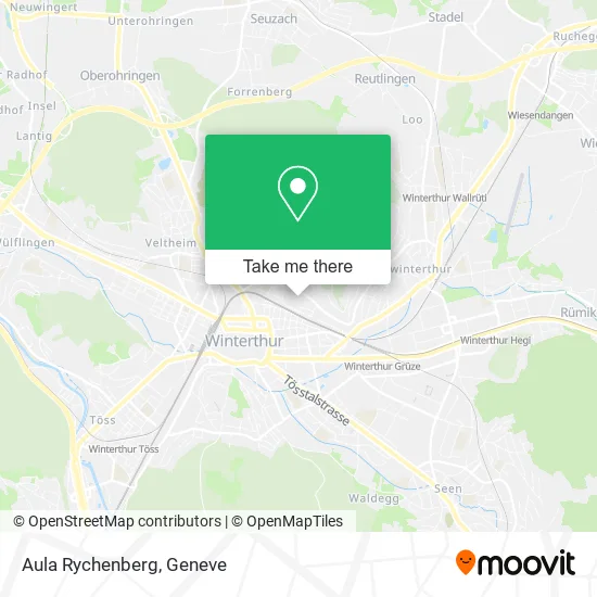 Aula Rychenberg map