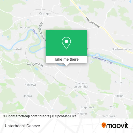 Unterbächi map