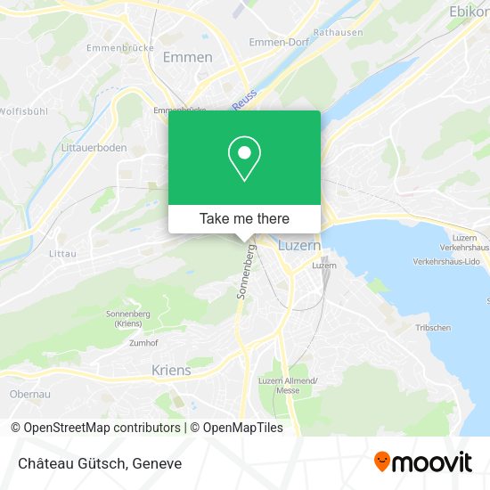Château Gütsch map
