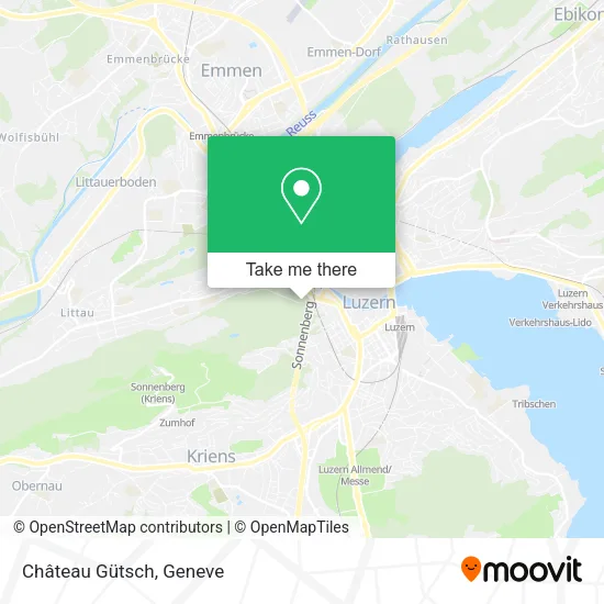 Château Gütsch map