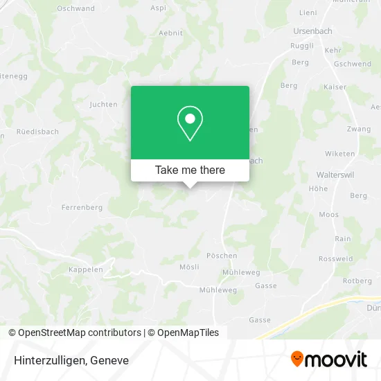Hinterzulligen map