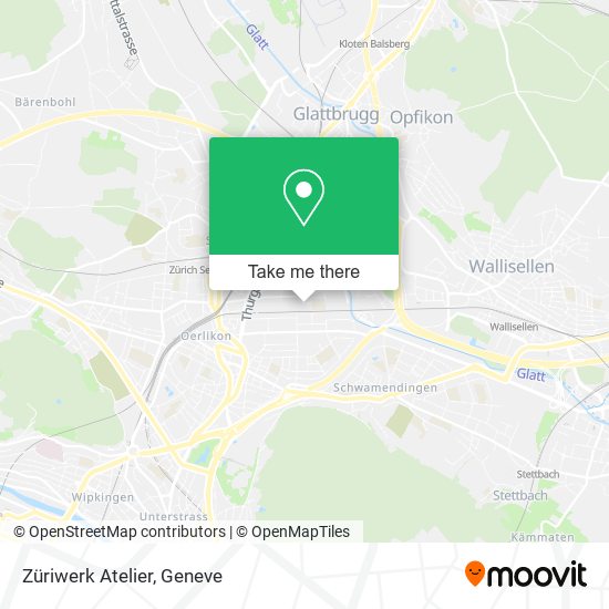 Züriwerk Atelier map