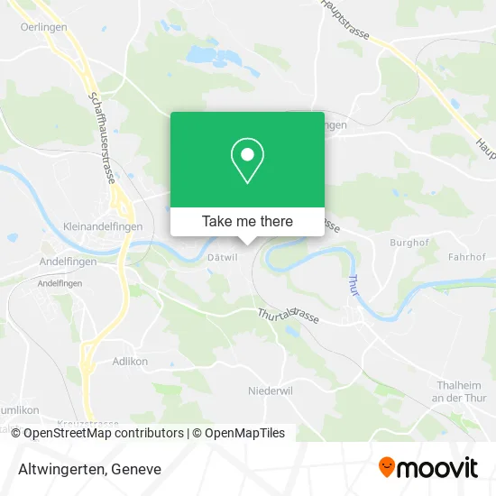 Altwingerten map