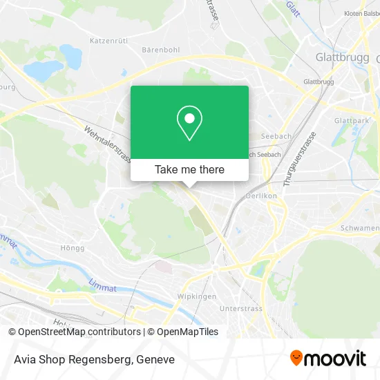 Avia Shop Regensberg map