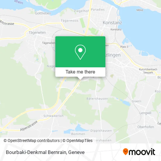 Bourbaki-Denkmal Bernrain map