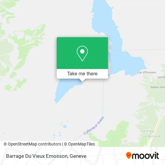 Barrage Du Vieux Emosson map