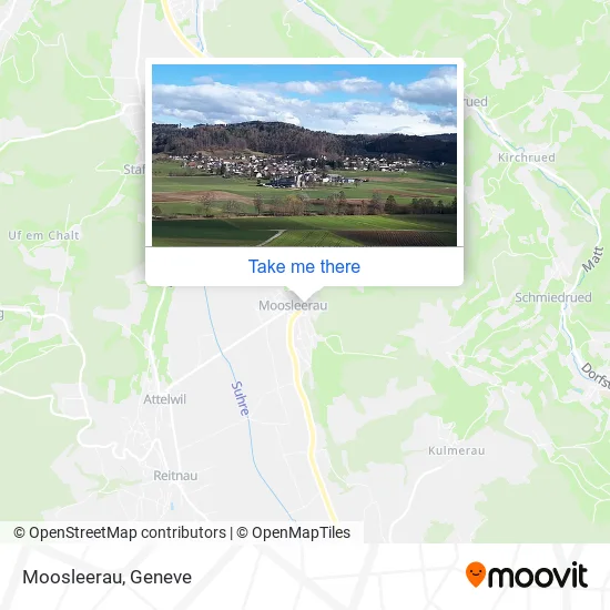 Moosleerau map