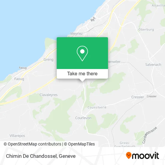 Chimin De Chandossel map