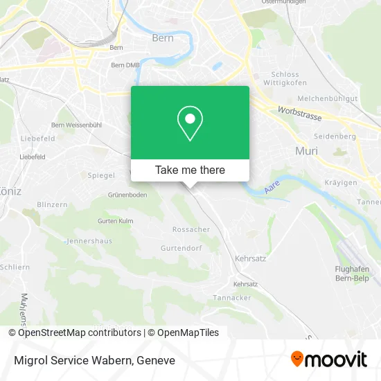 Migrol Service Wabern map