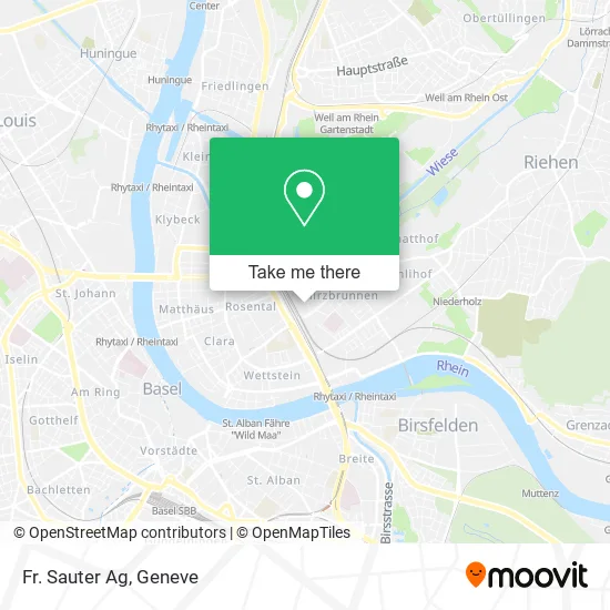 Fr. Sauter Ag map