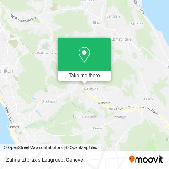 Zahnarztpraxis Leugrueb map