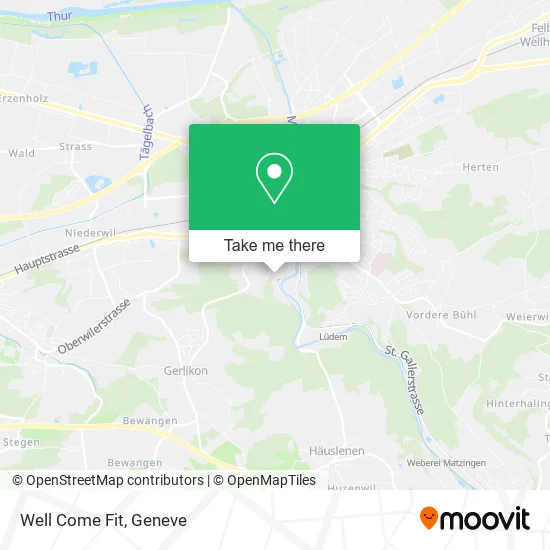 Well Come Fit map