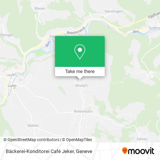 Bäckerei-Konditorei Café Jeker map