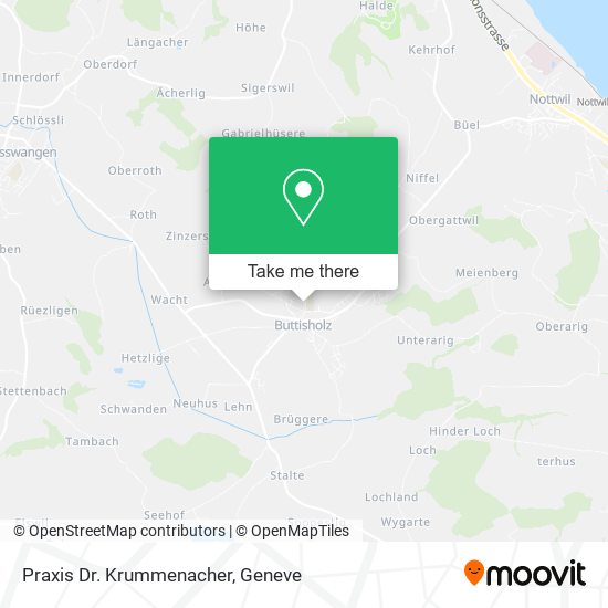 Praxis Dr. Krummenacher map