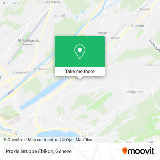 Praxis Gruppe Ebikon map